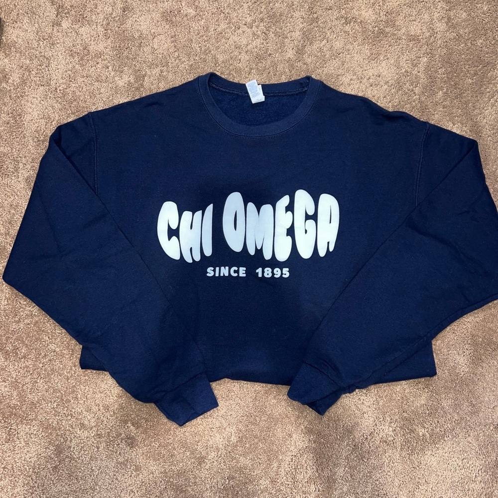 Navy Blue Crew Neck Sweater